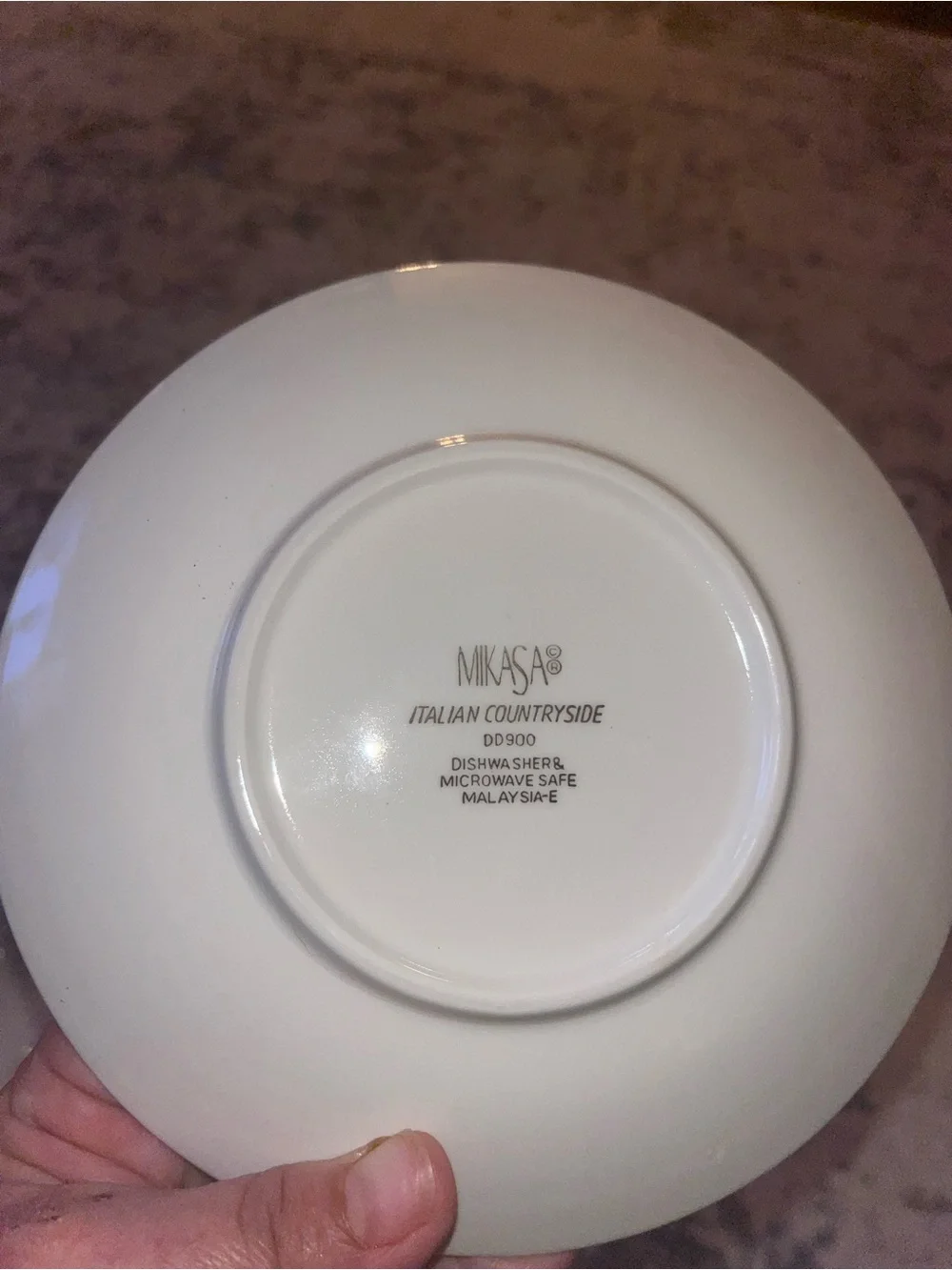 Mikasa Italian Countryside White Porcelain Bread Dessert 6.5” Plates Set 4 EUC